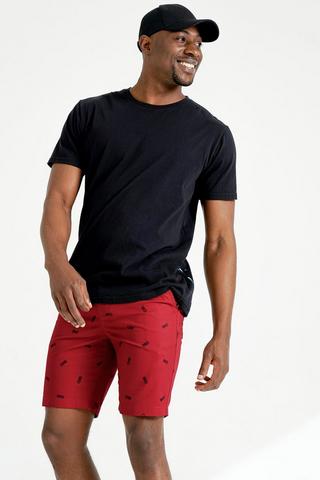Printed Chino Shorts