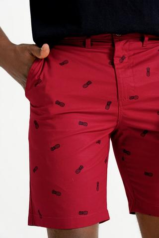 Printed Chino Shorts