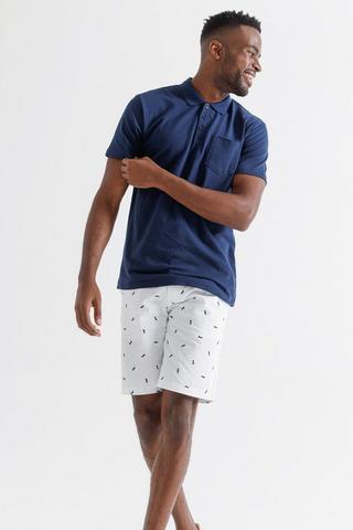 Printed Chino Shorts