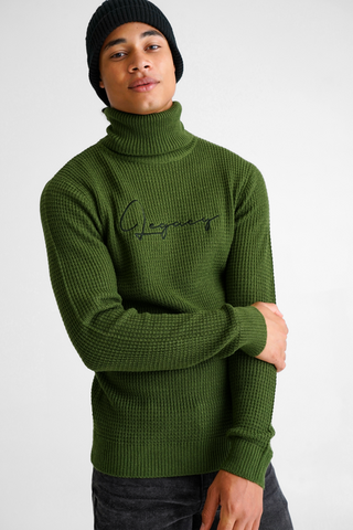 Statement Polo Neck Pullover