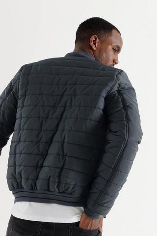 Quilted Bomber Jacket