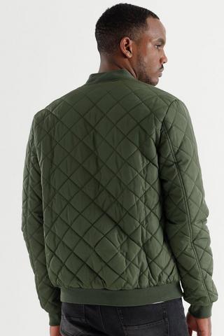 Quilted Bomber Jacket