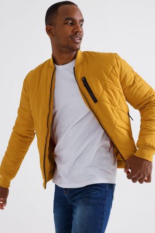 Quilted Bomber Jacket