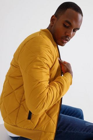 Quilted Bomber Jacket