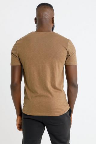 Slub Slim Fit V-neck T-shirt