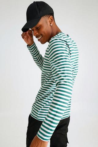 Striped long sleeve t hotsell shirt mens