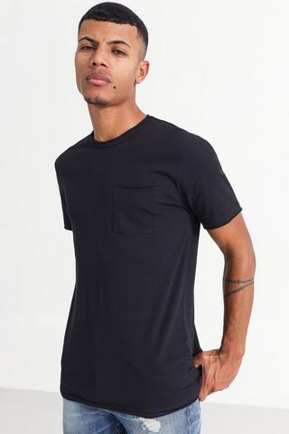 Raw Neck Plain T-shirt