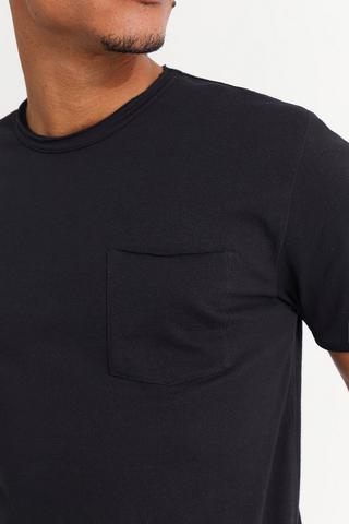 Raw Neck Plain T-shirt