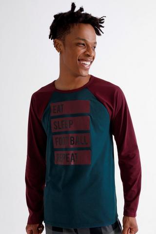 Statement Raglan Long Sleeve Sleep Top