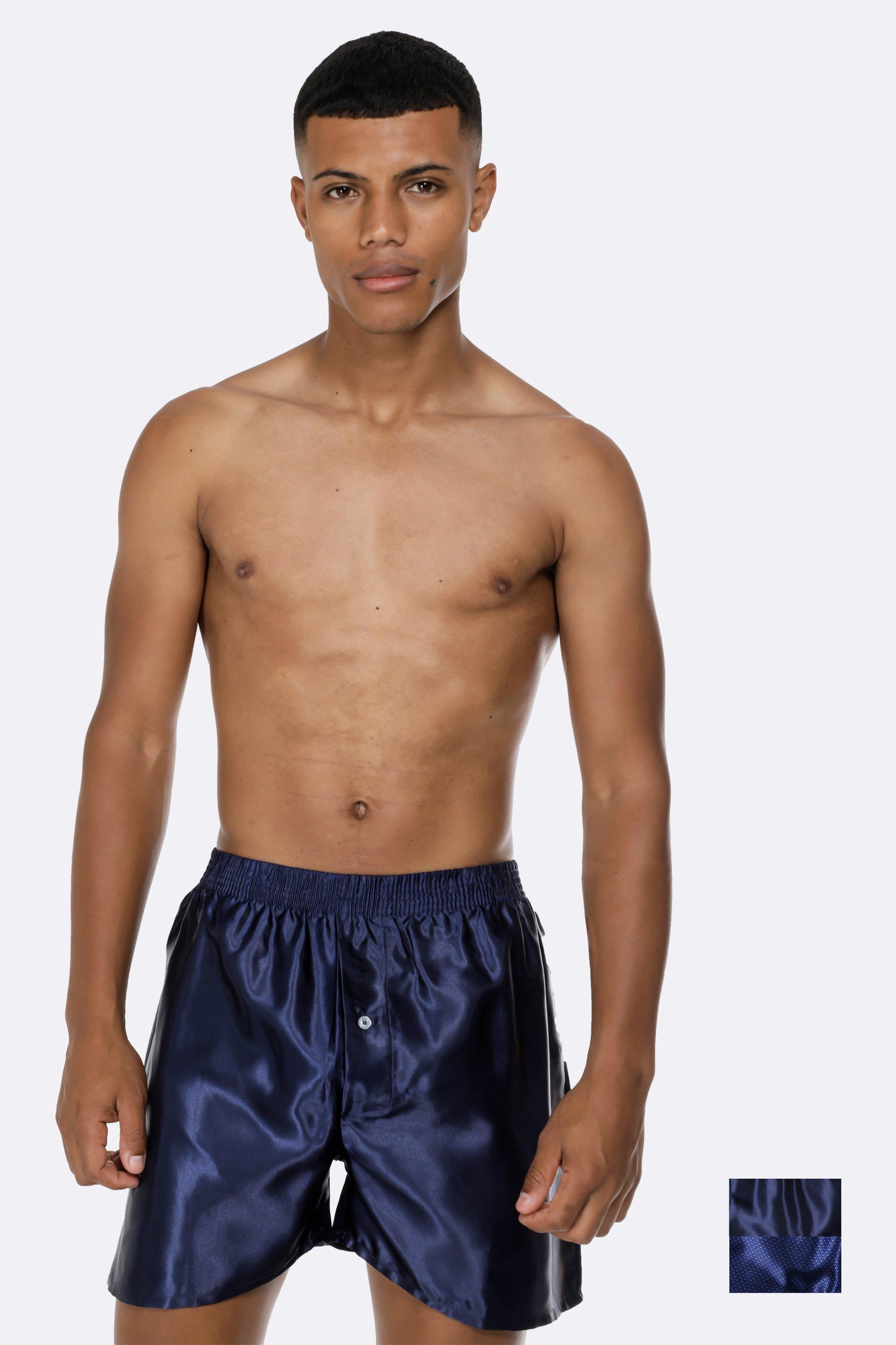 Satin Boxer Shorts - Mens