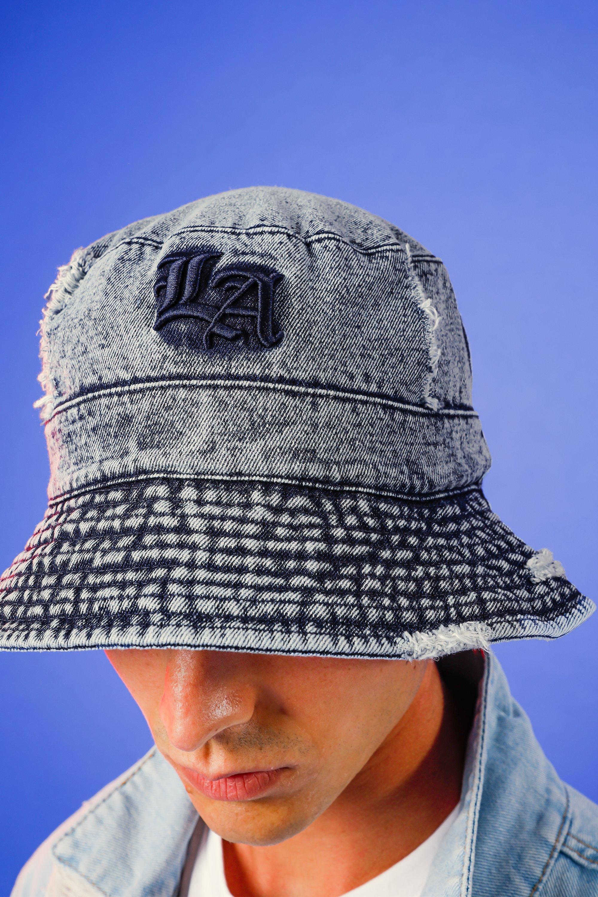 Mens denim bucket hat online