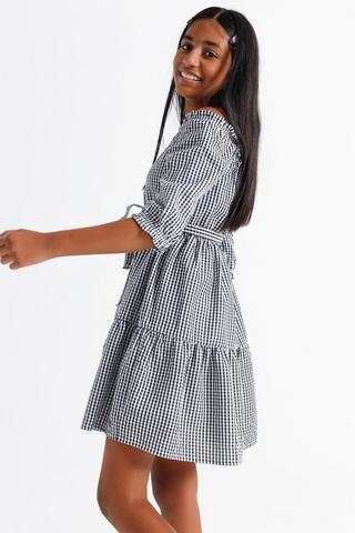 Check Off The Shoulder Dress