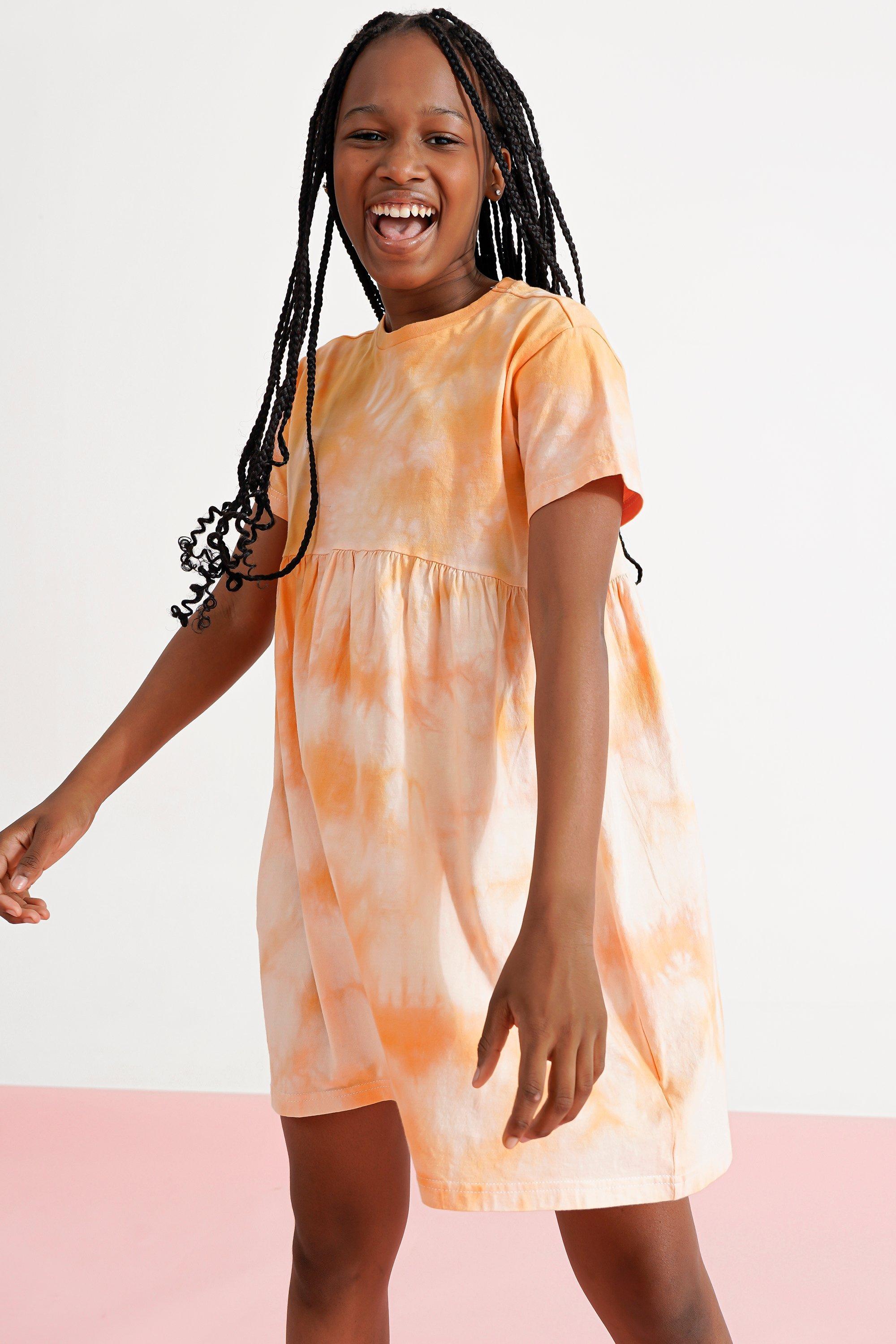 Girls tie deals dye dress