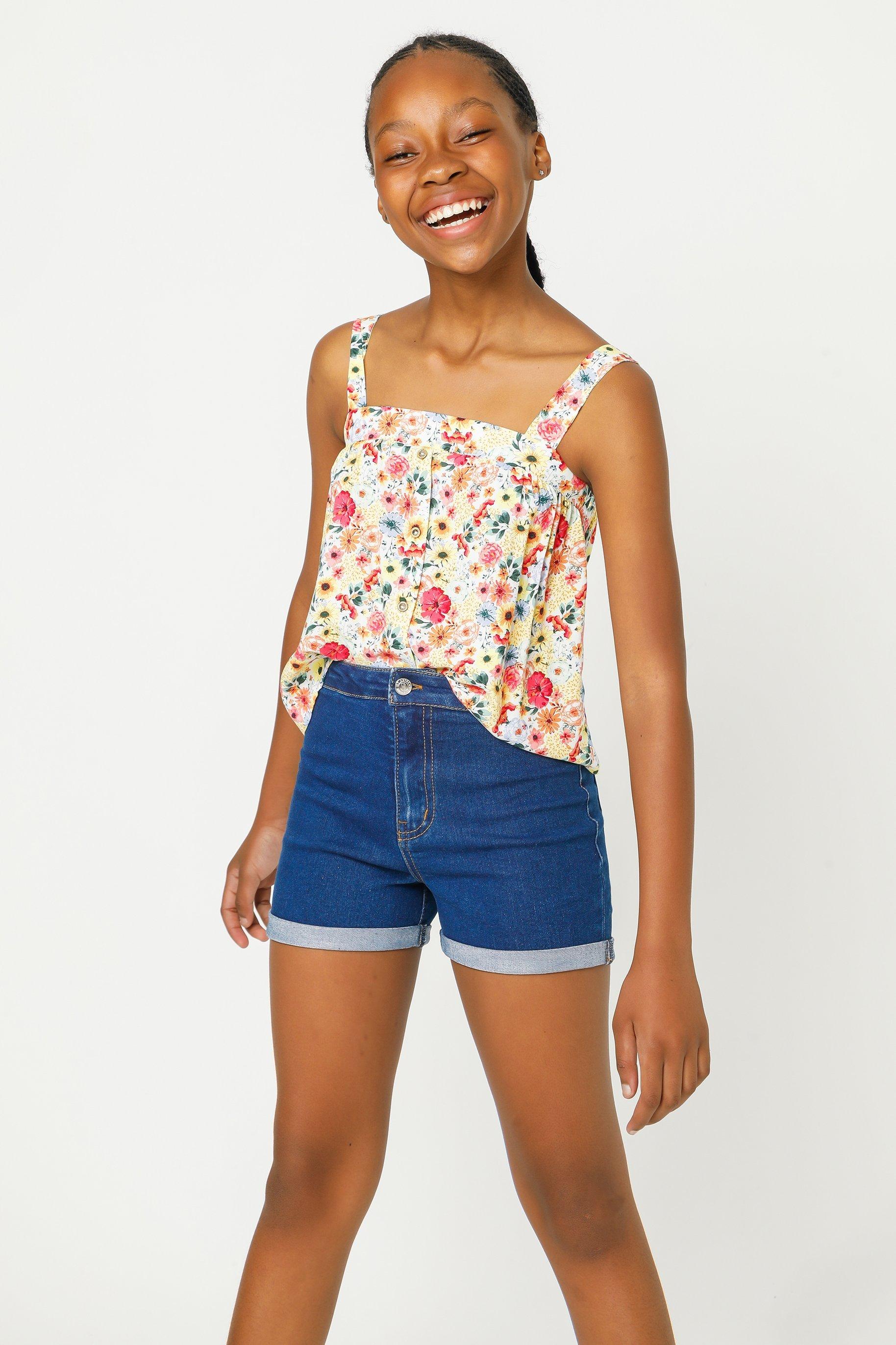 High waisted shorts for tweens sale