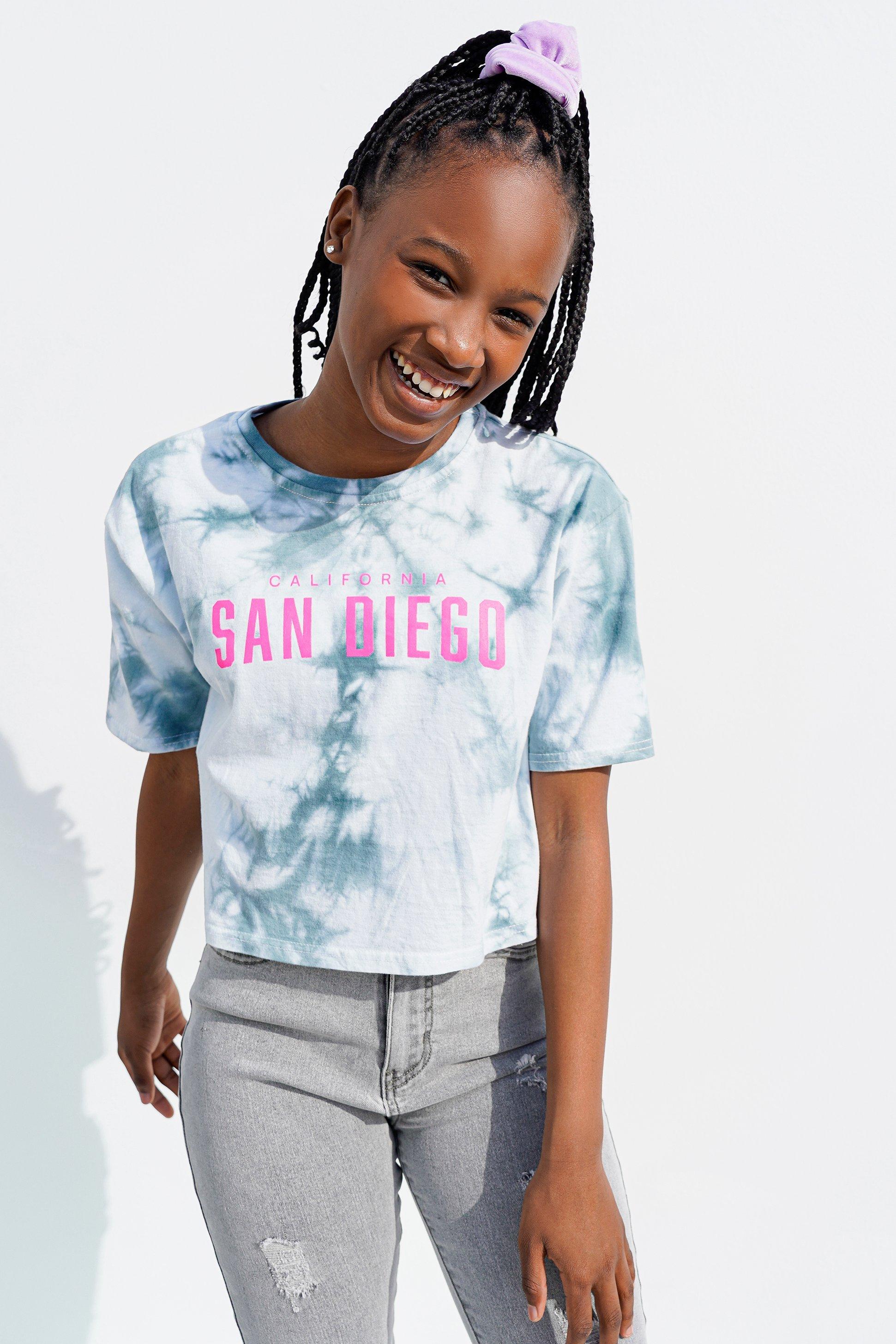 Girls tie dye t shirt hotsell
