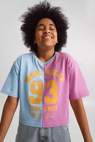 Colour Block Boxy T-shirt