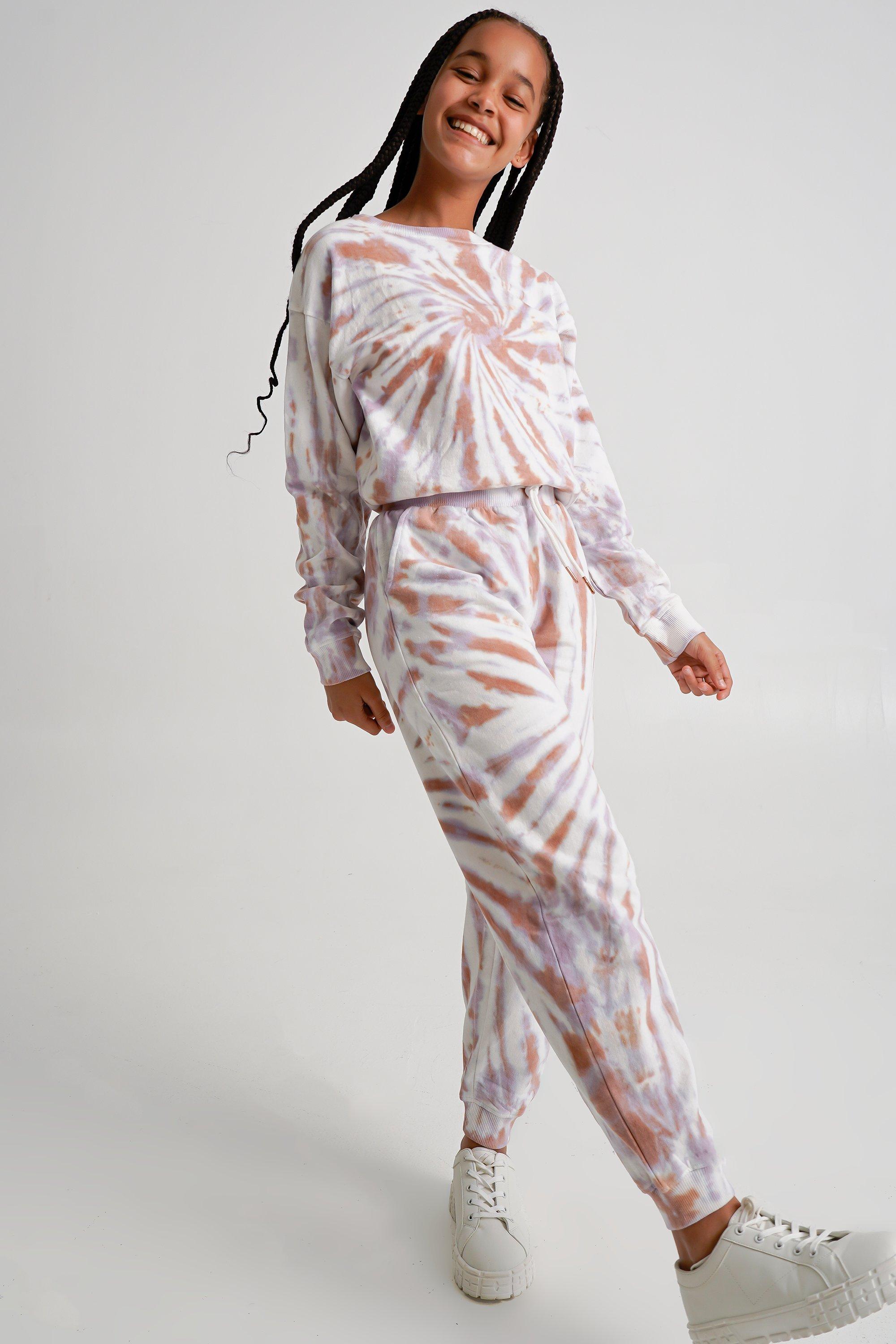 Tie dye cuffed discount joggers