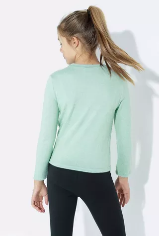 Knot Front Long Sleeve Top