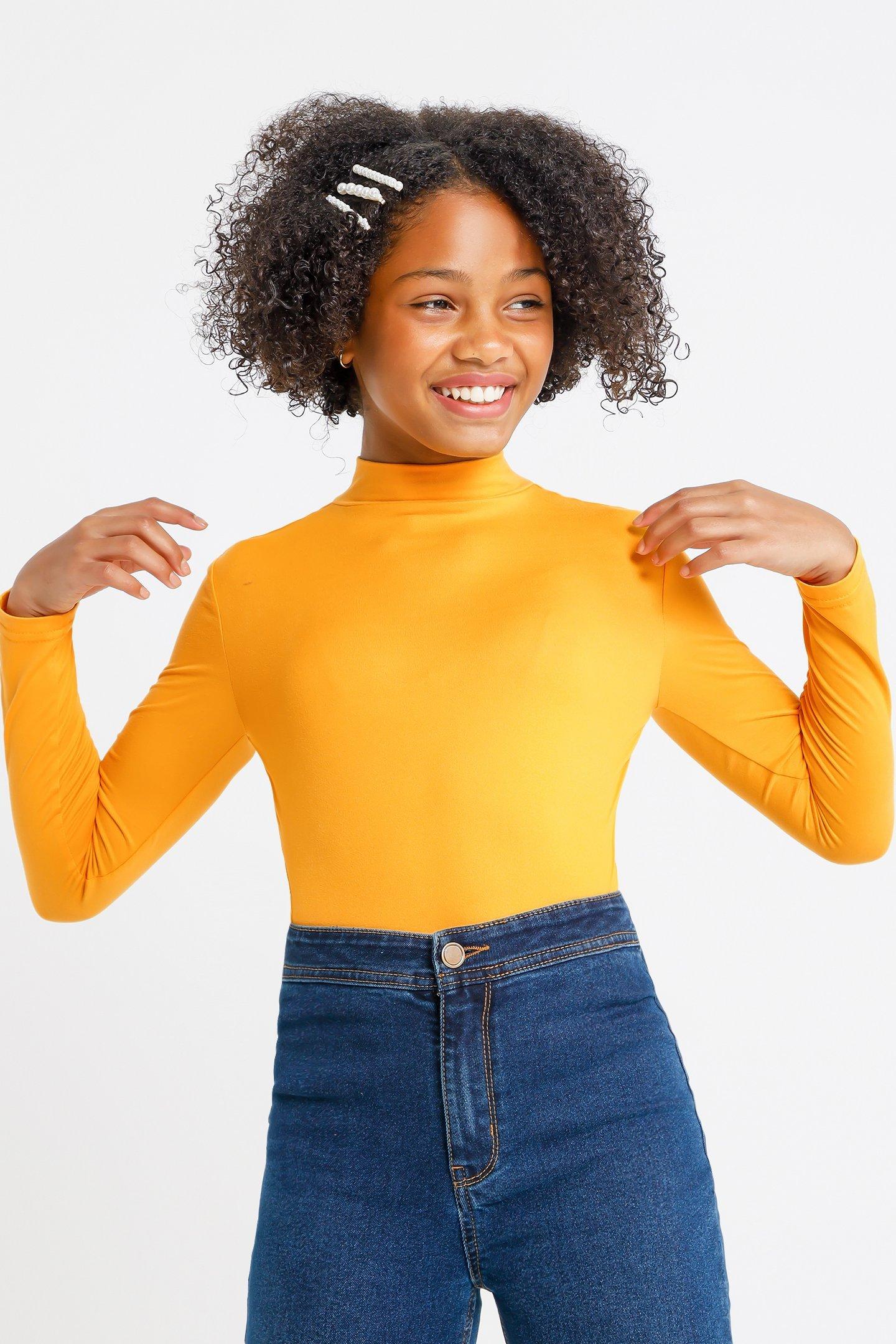 Long Sleeve Turtle Neck Top