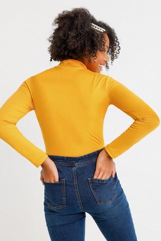 Long Sleeve Turtle Neck Top