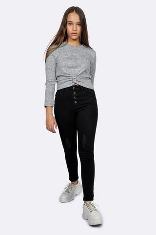 High Waisted Skinny Fit Jeans