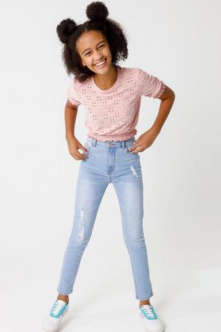 Hi Rise Skinny Fit Jeans