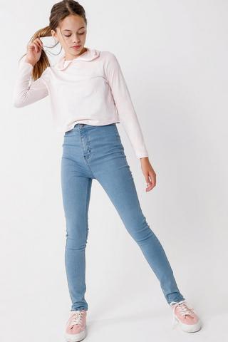 Hi Rise Skinny Jeans