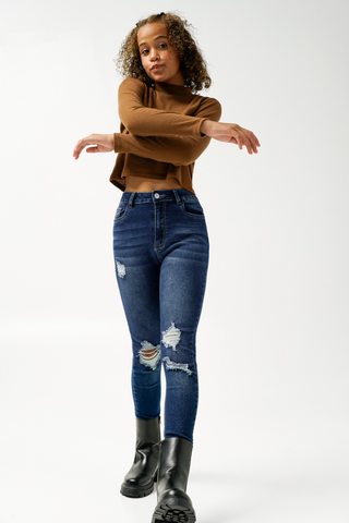 High Rise Skinny Fit Jeans