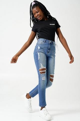 High Rise Skinny Fit Jeans