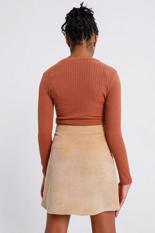 Corduroy A-line Skirt