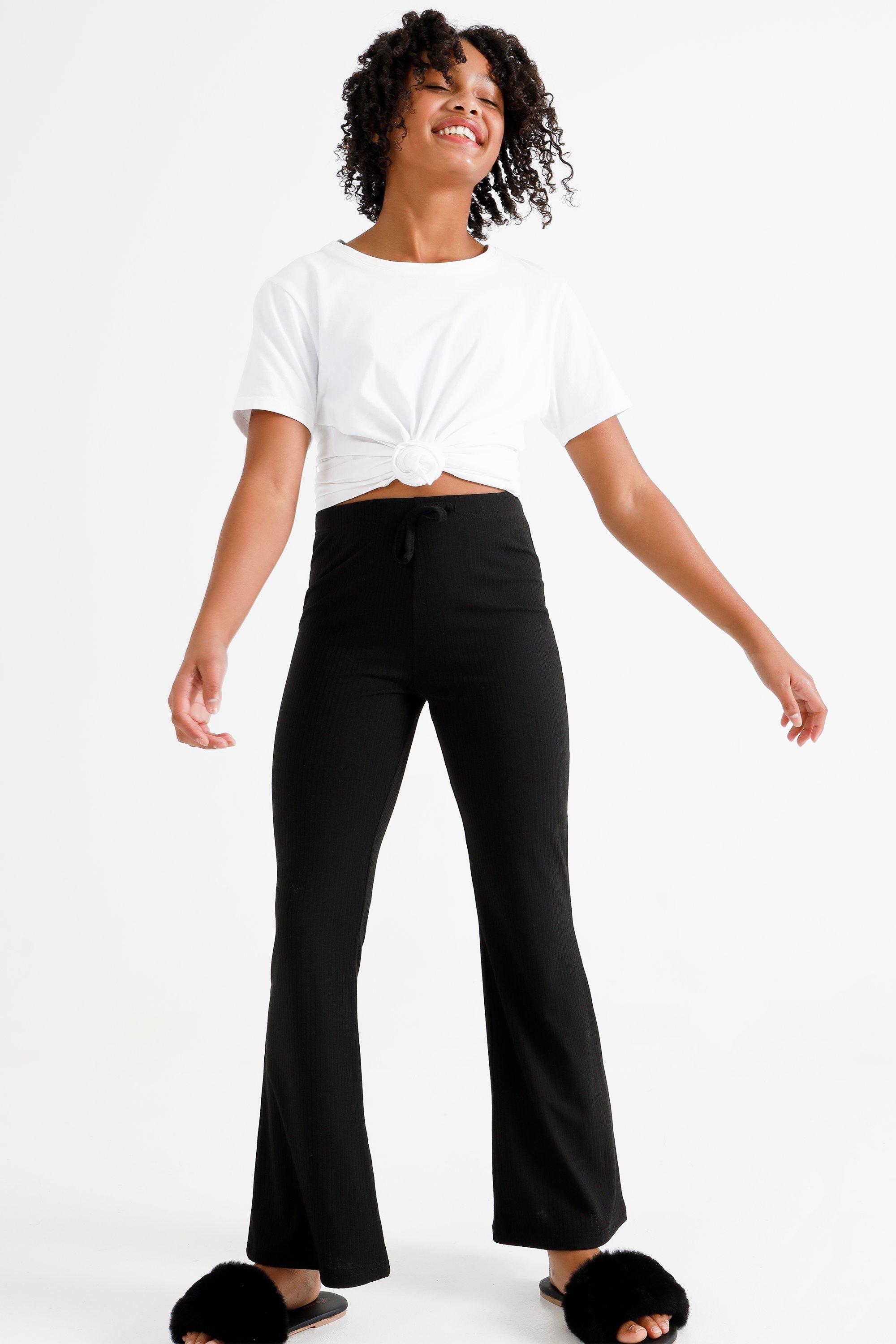 Cotton:On Maternity pull on flared pants in black