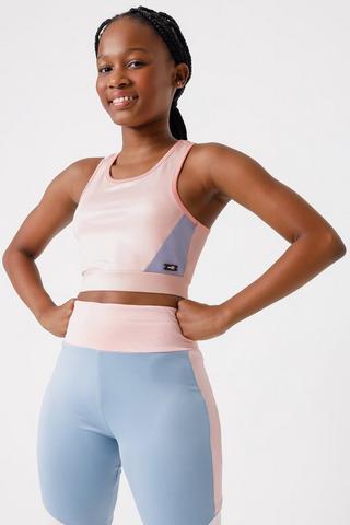 Colour Block Crop Top