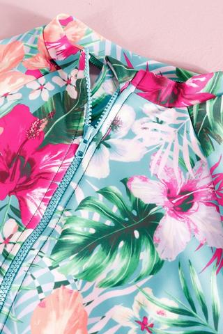Floral Pattern Swimsuit