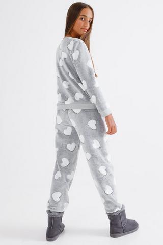 Heart Print Sleepwear Set