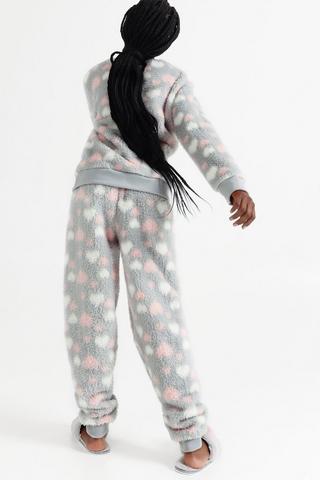 Heart Print Sleepwear Set