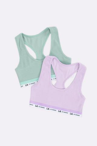 2 Pack Crop Bra