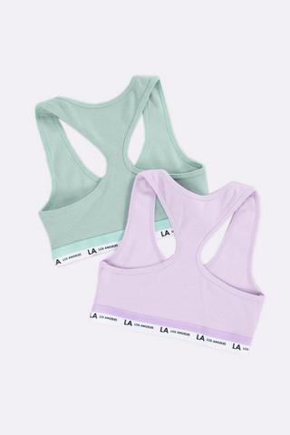 2 Pack Crop Bra