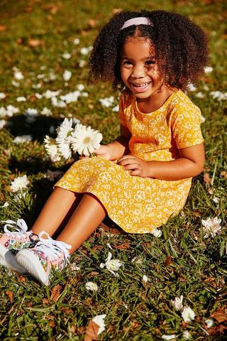 Tropical Print Dress