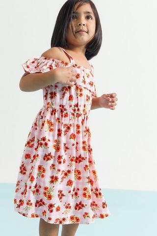 Floral Off The Shoulder Dress