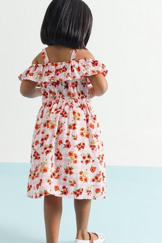 Floral Off The Shoulder Dress