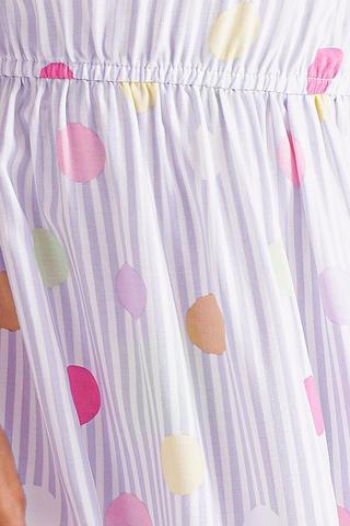 Stripe Off The Shoulder Dress
