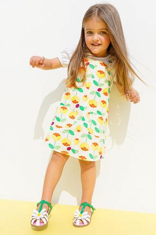 Floral Pinafore Dress