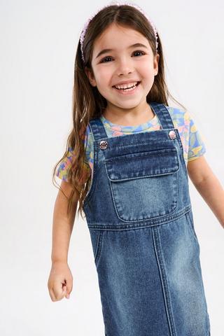 Denim Pinafore Dress