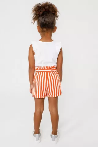 Stripe Paperbag Shorts
