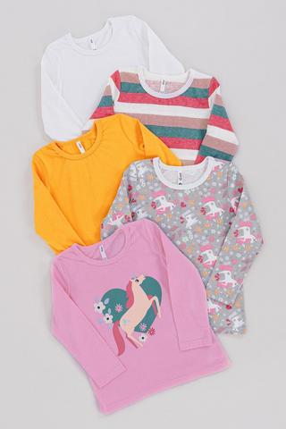 5 Pack Long Sleeve Tops