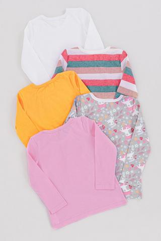5 Pack Long Sleeve Tops