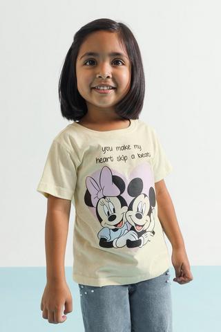 Minnie Mickey Print T-shirt