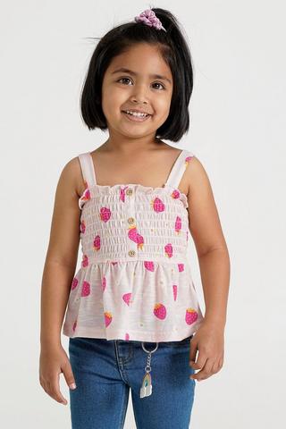 Shirred Knit Cami Top