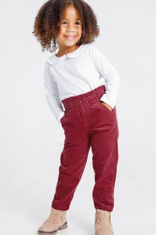 Paperbag Corduroy Pants