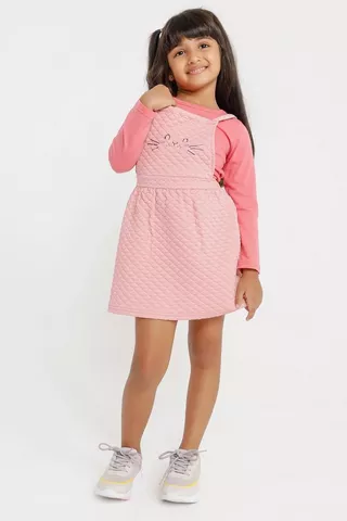 Quilted Pinafore Dress